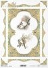 pájaros de papel decoupage, marco de oro, decoraciones*Decoupage papírové ptáci, zlatý rám, dekory*decoupage Papiervögel , Goldrahmen , Dekoren